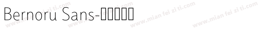 Bernoru Sans字体转换